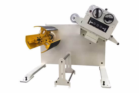 Enderezadora de bobina de acero personalizada con hoja desenrolladora Uso estilo cuna Enderezadora y desenrolladora de acero 2 en 1