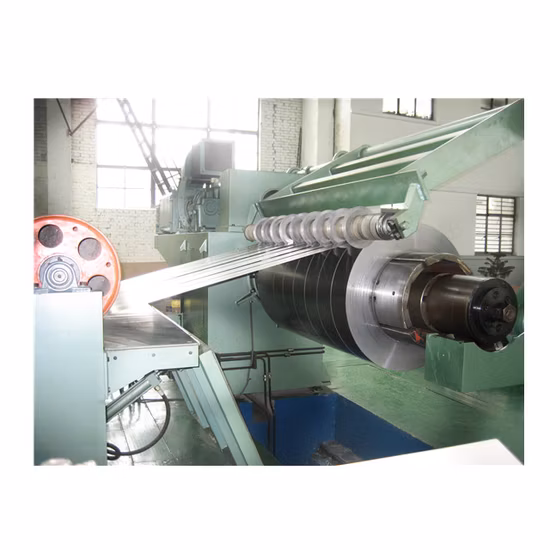 Línea de corte longitudinal de acero inoxidable GI PPGI de metal Máquina cortadora de corte